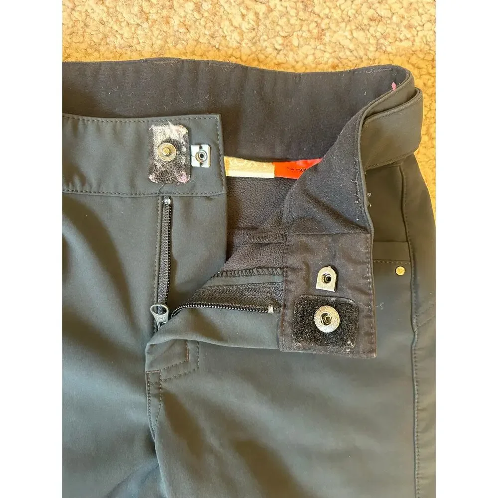 Roxy Girls Youth Black DryFlight Snowboard Ski Pants Flare Leg Size 10 Medium